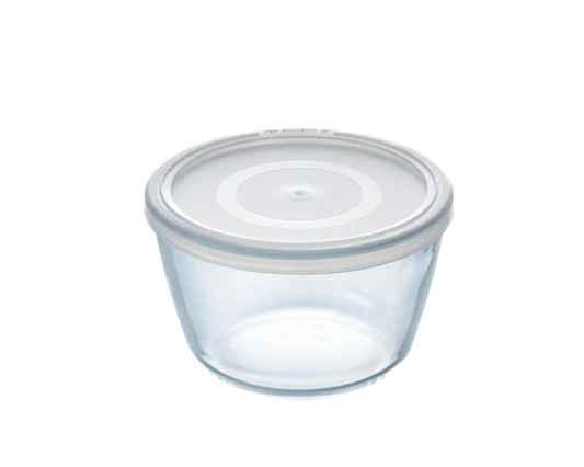 Pyrex 0.6L Cook & Freeze Round Dish with Lid 12x12cm