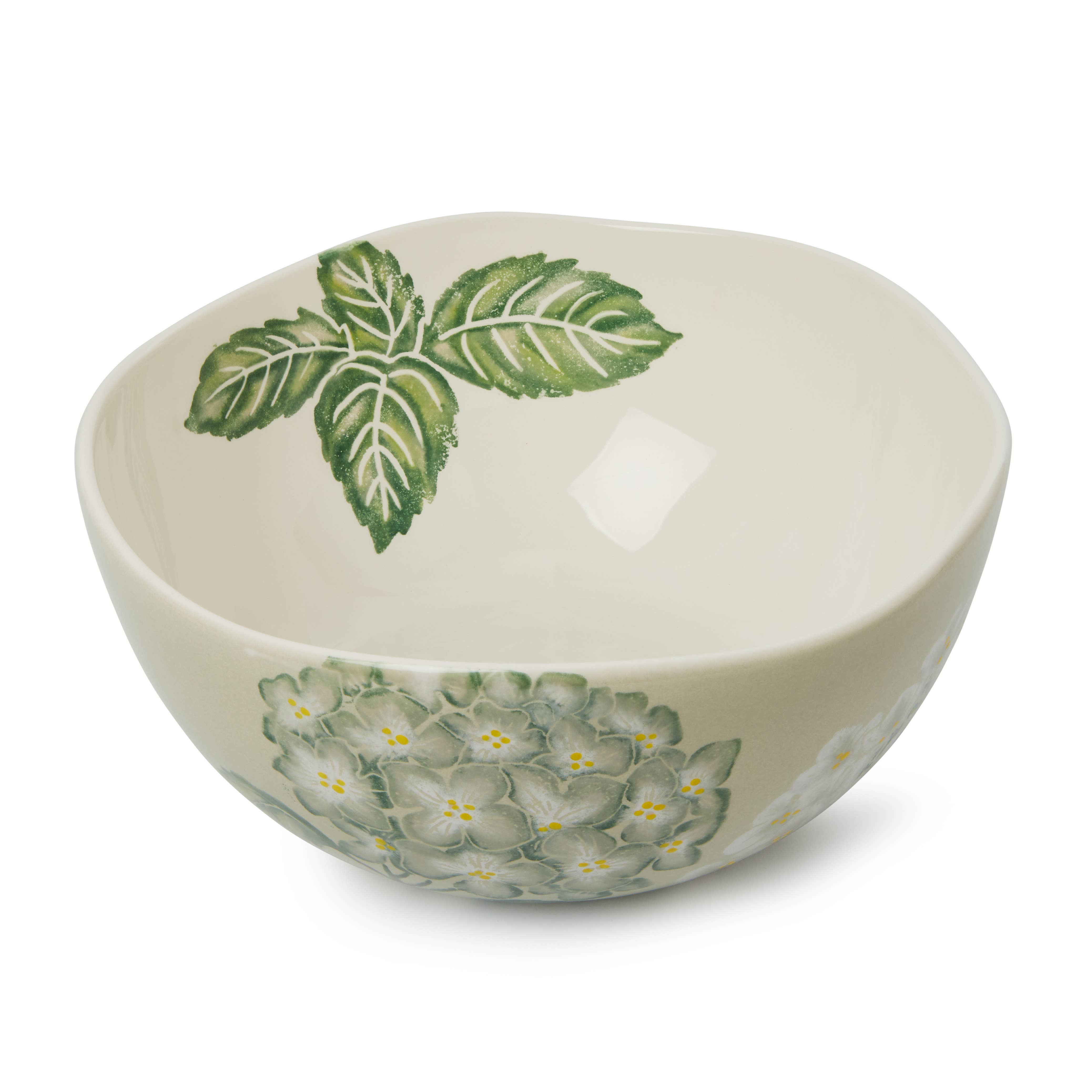 Blisshome Salad Bowl Grey/Green Hydrangea