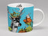 Repeat Repeat New Menagerie Stag Bone China Mug Turquoise