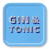 Asta Barrington Gin & tonic / sky blue Tray 32x32cm