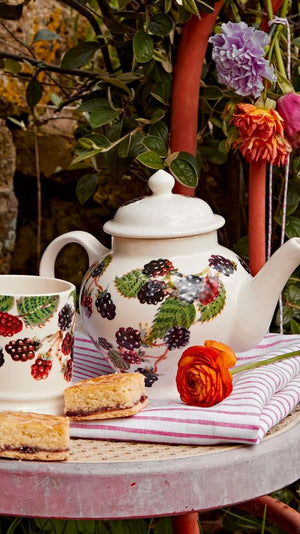 Emma Bridgewater NEW Fruits Blackberry 3 Mug Teapot