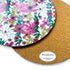 Bean & Bemble Placemat Large Round Melamine Vivid Garden Blooms Patterned