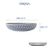 Mikasa Blue Mediterranean Stoneware Bowl, 900ml, 21 x 5cm