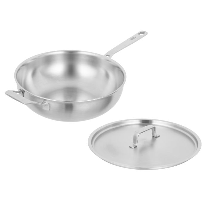 Kuhn Rikon CULINARY FIVEPLY Wok Pan with lid uncoated Ø 28 cm