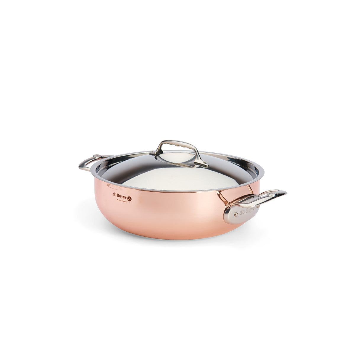 De Buyer Copper sauté-pan with stainless steel lid PRIMA MATERA 28cm (Special Offer)