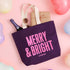 Alphabet Bags Merry & Bright (& Overwhelmed) - Plum Tote Bag