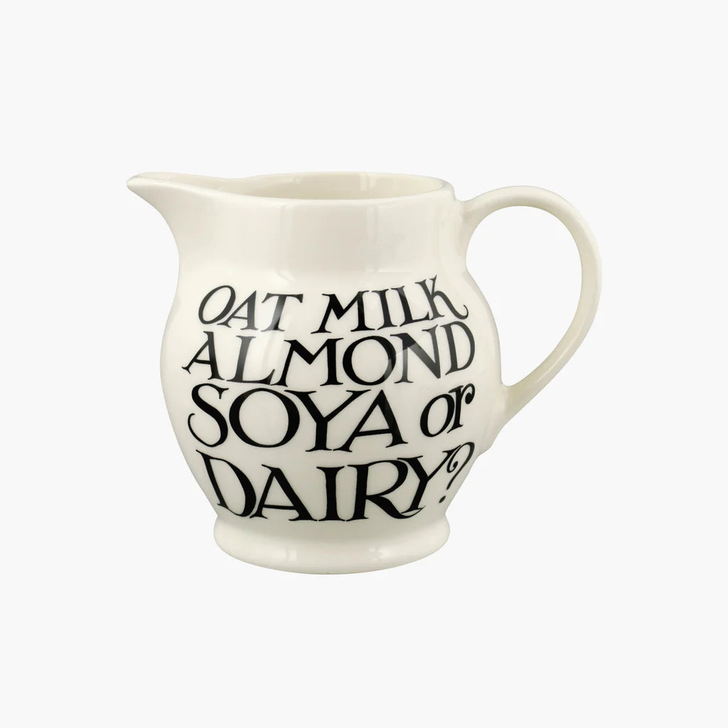 Emma Bridgewater Black Toast Soya Or Dairy 1/2 Pint Jug