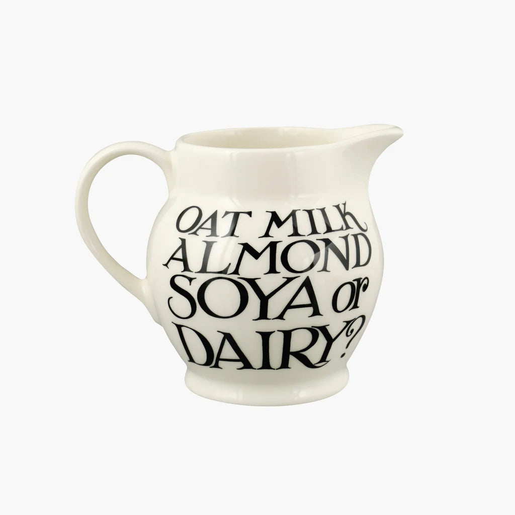 Emma Bridgewater Black Toast Soya Or Dairy 1/2 Pint Jug