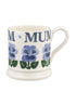 Emma Bridgewater Summer Flowers Blue Pansies 1/2 Pint Mug
