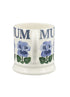 Emma Bridgewater Summer Flowers Blue Pansies 1/2 Pint Mug