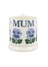 Emma Bridgewater Summer Flowers Blue Pansies 1/2 Pint Mug