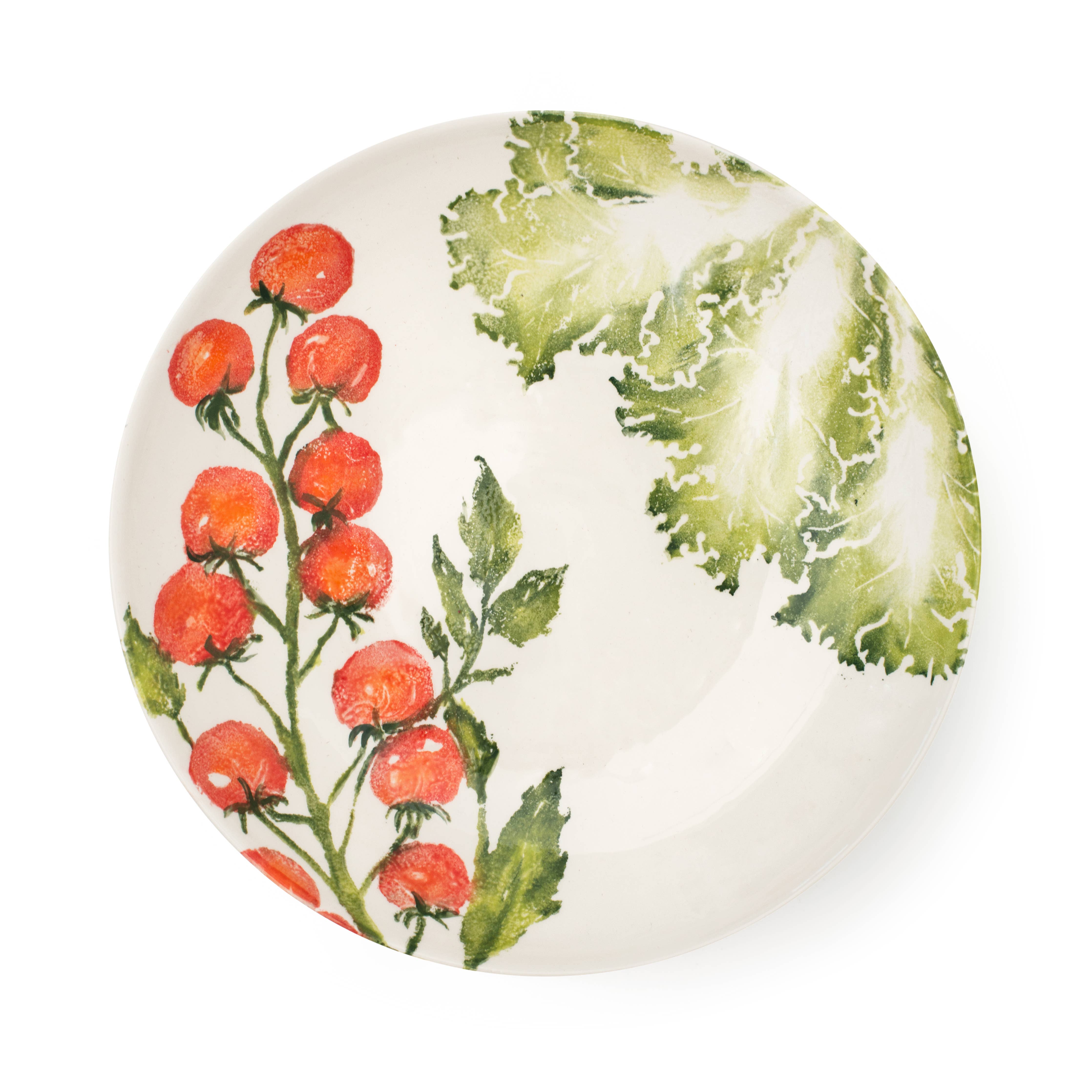 Blisshome SERVING DISH LARGE VINE TOMATOES / LETTUCE