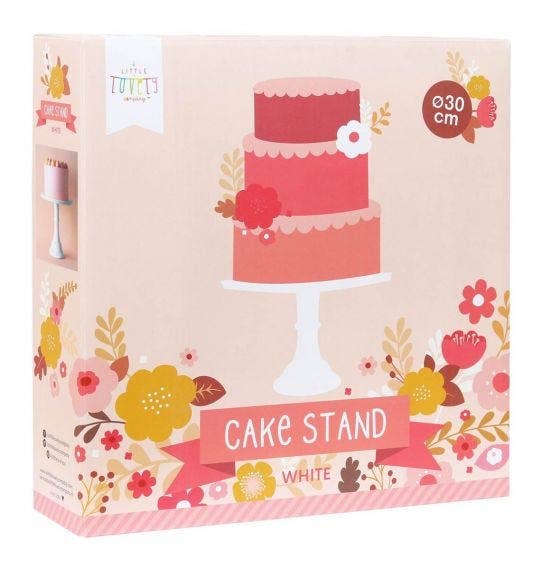 Melamine Cake stand: Large - white