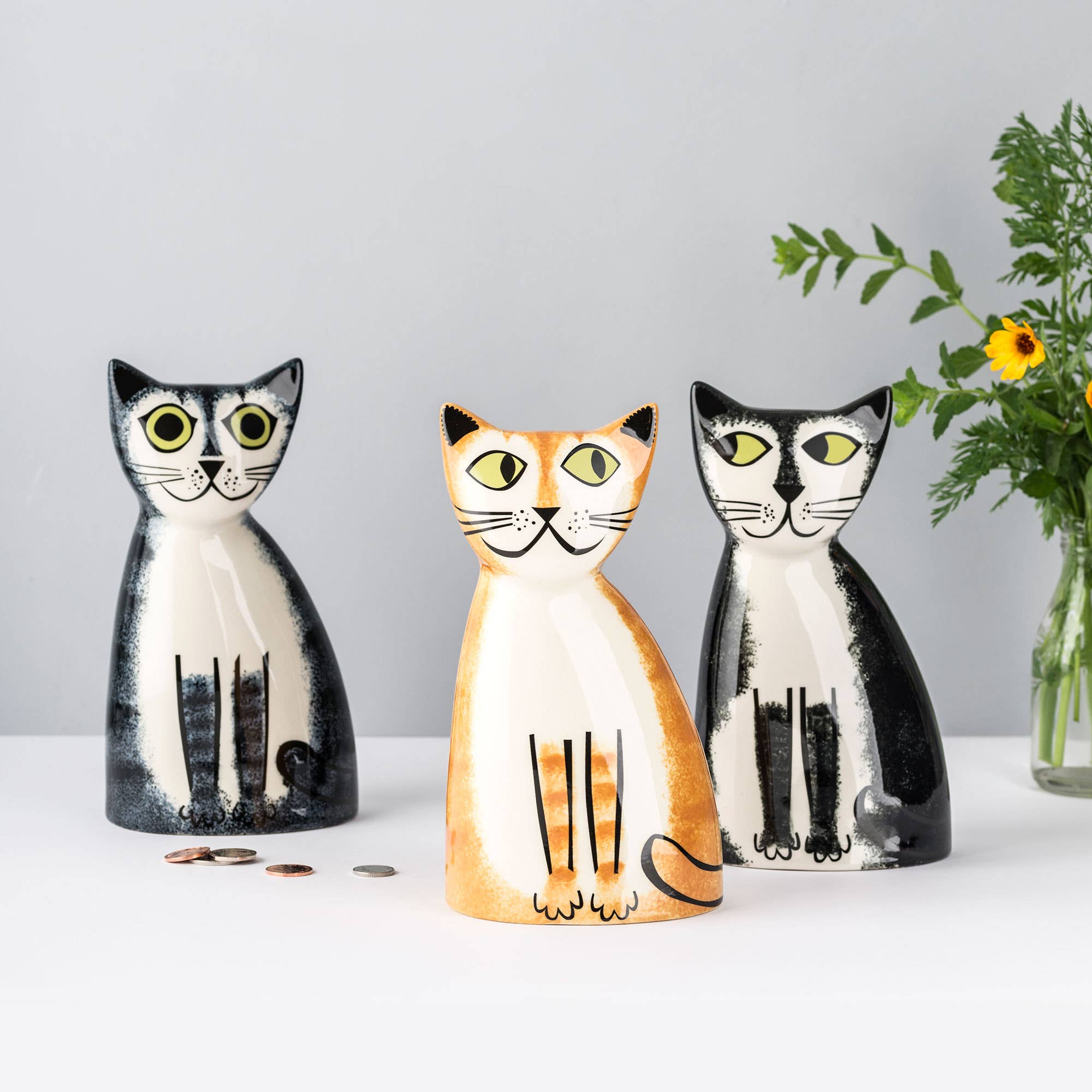 Hannah Turner Handmade Ceramic Ginger Cat Money Box