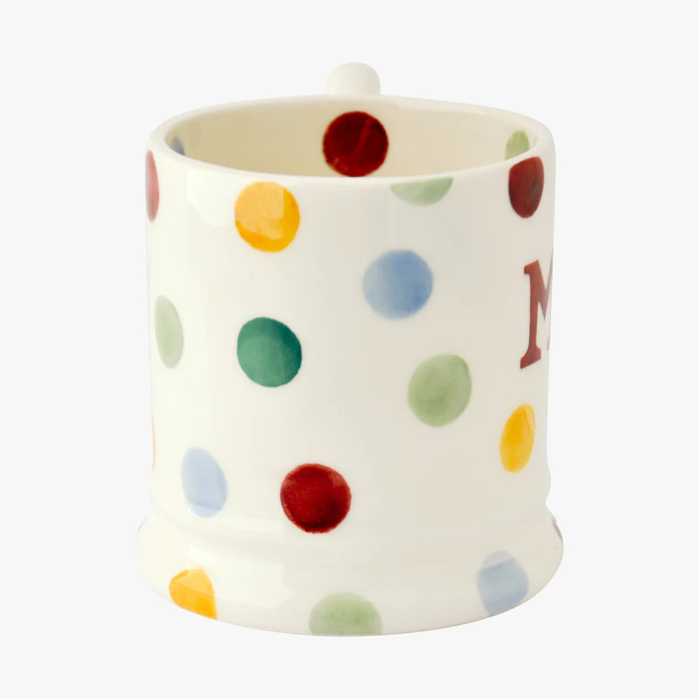 Emma Bridgewater Polka Dot 'Mr & Mrs' Set of 2 1/2 Pint Mugs Boxed