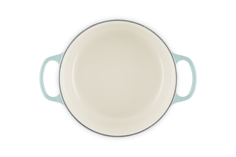Le Creuset Signature Collection Cast Iron Round Casserole, New Sea Salt