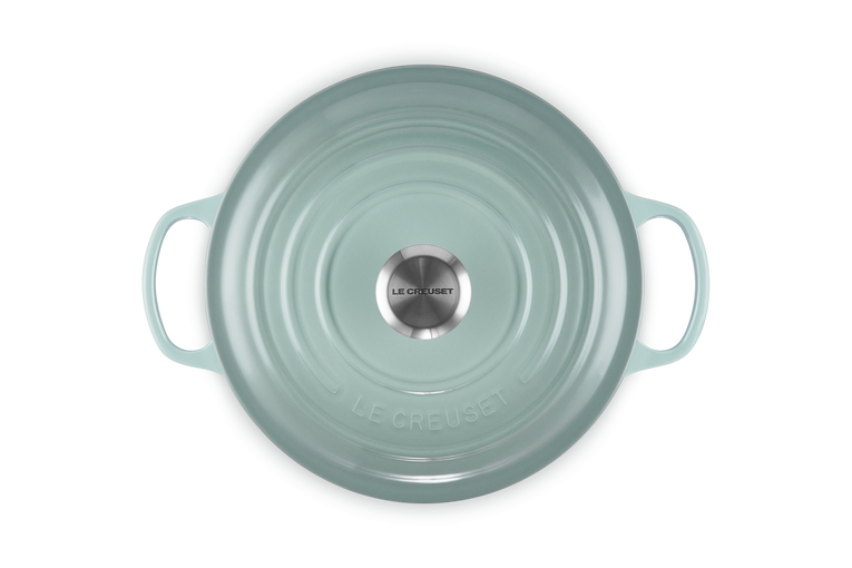 Le Creuset Signature Collection Cast Iron Round Casserole, New Sea Salt