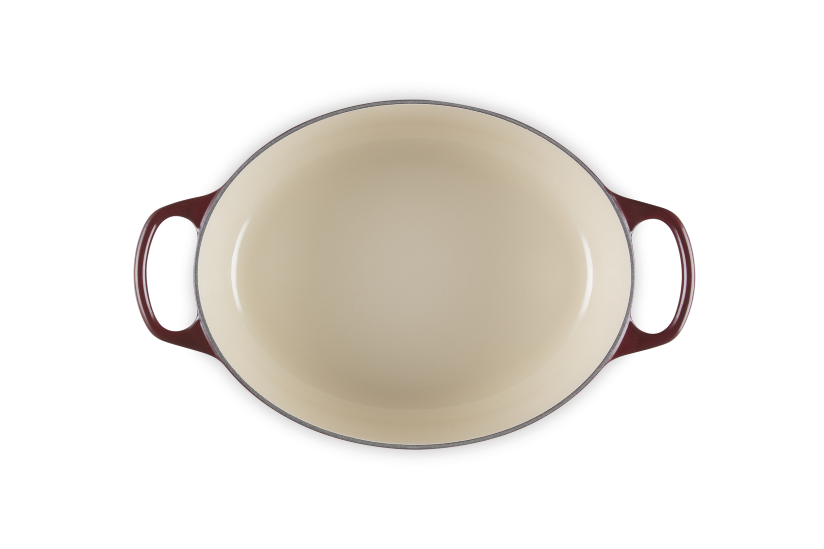 Le Creuset Cast Iron Oval Casserole 29cm with Gold Knob, Garnet