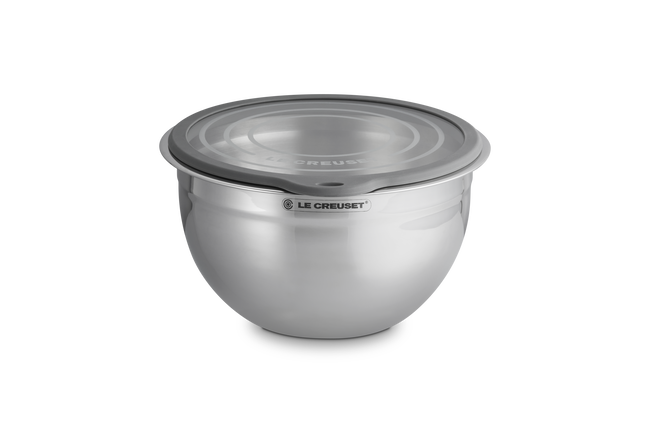 Le Creuset Stainless Steel Mixing Bowl with Glass Lid