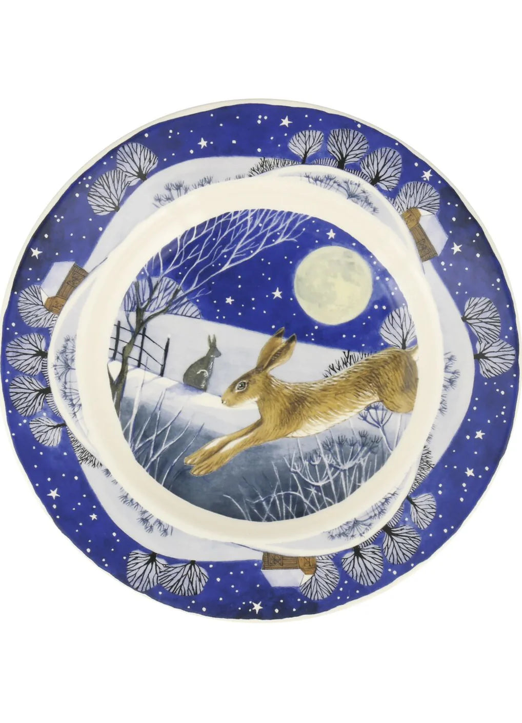 Emma Bridgewater Midnight Hare 8 1/2 Inch Plate