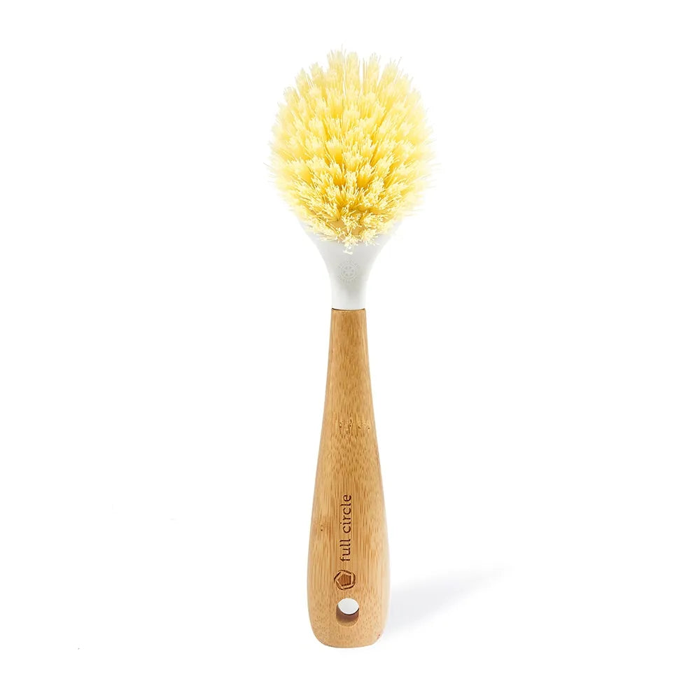 Full Circle Be Good Dish Brush, White