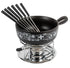 Kuhn Rikon Cheese Fondue Set Swiss Black 23cm