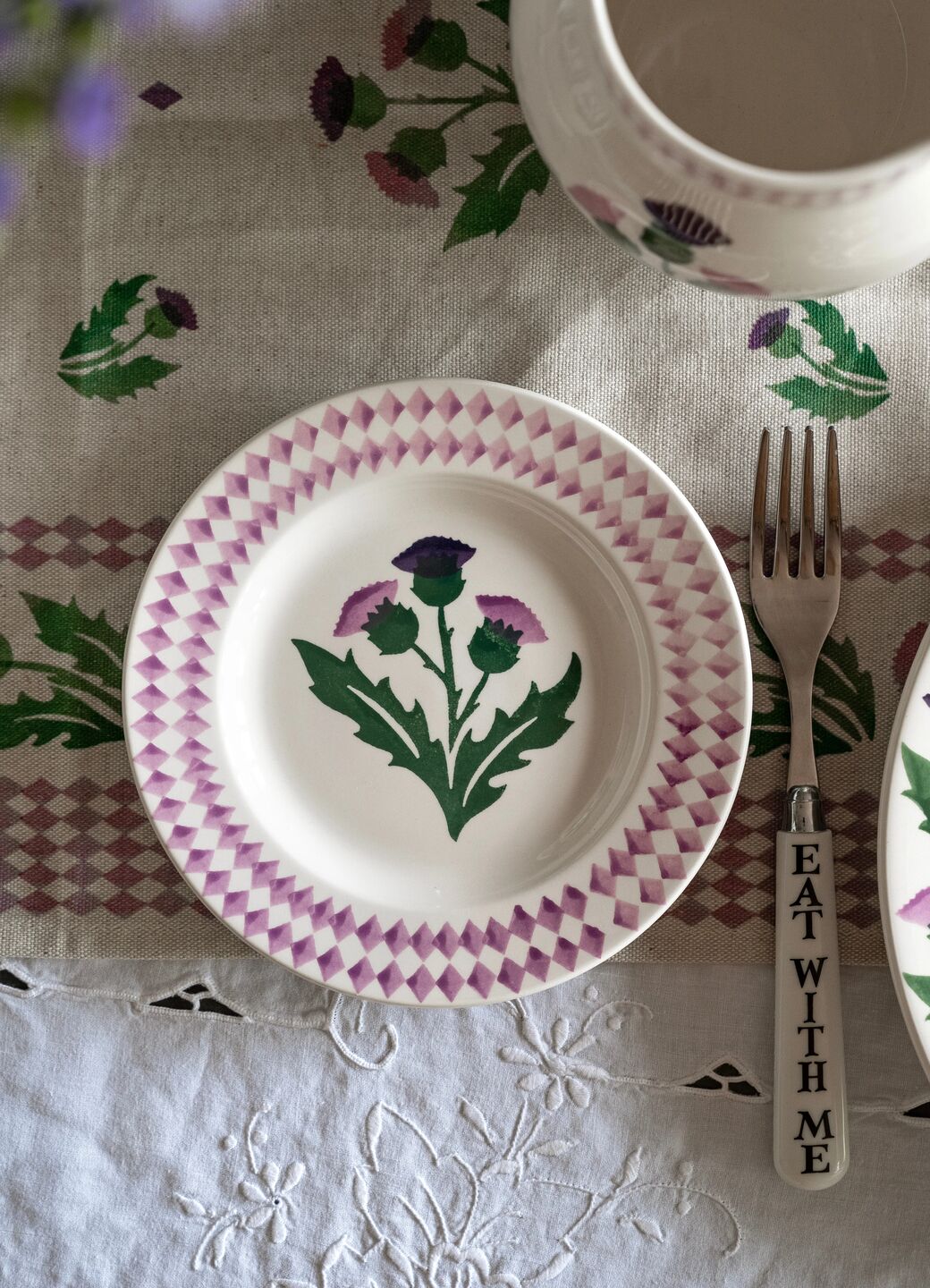Emma Bridgewater New Thistle Small Side Plate, 6.5 Inch