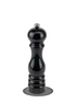 Peugeot Paris u'Select Wooden Manual Salt Mill Black Lacquer Finish 22cm, Silver Knob