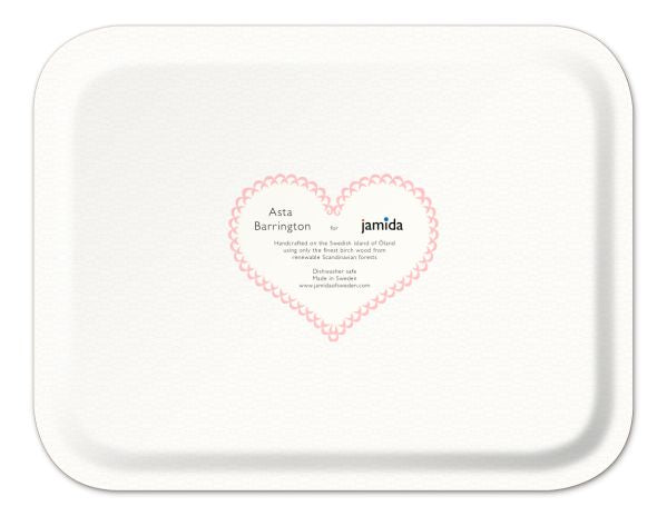 Asta Barrington Rose / pink Tray 36x28cm
