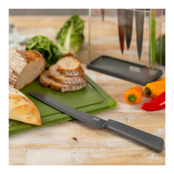 Kuhn Rikon COLORI®+ Bread Knife grey