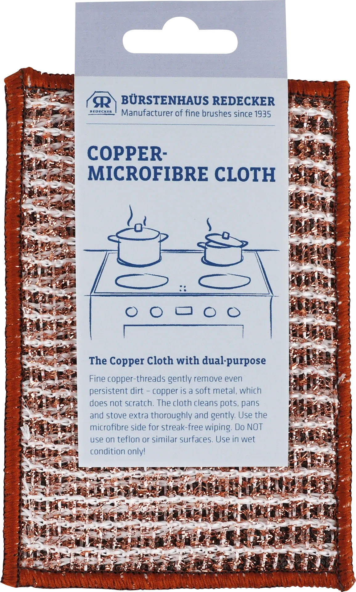 Copper-Microfibre Cloth 14.5 x 10.5 cm