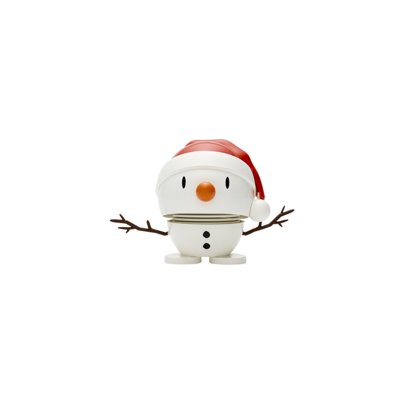 Hoptimist Santa Snowman Small White