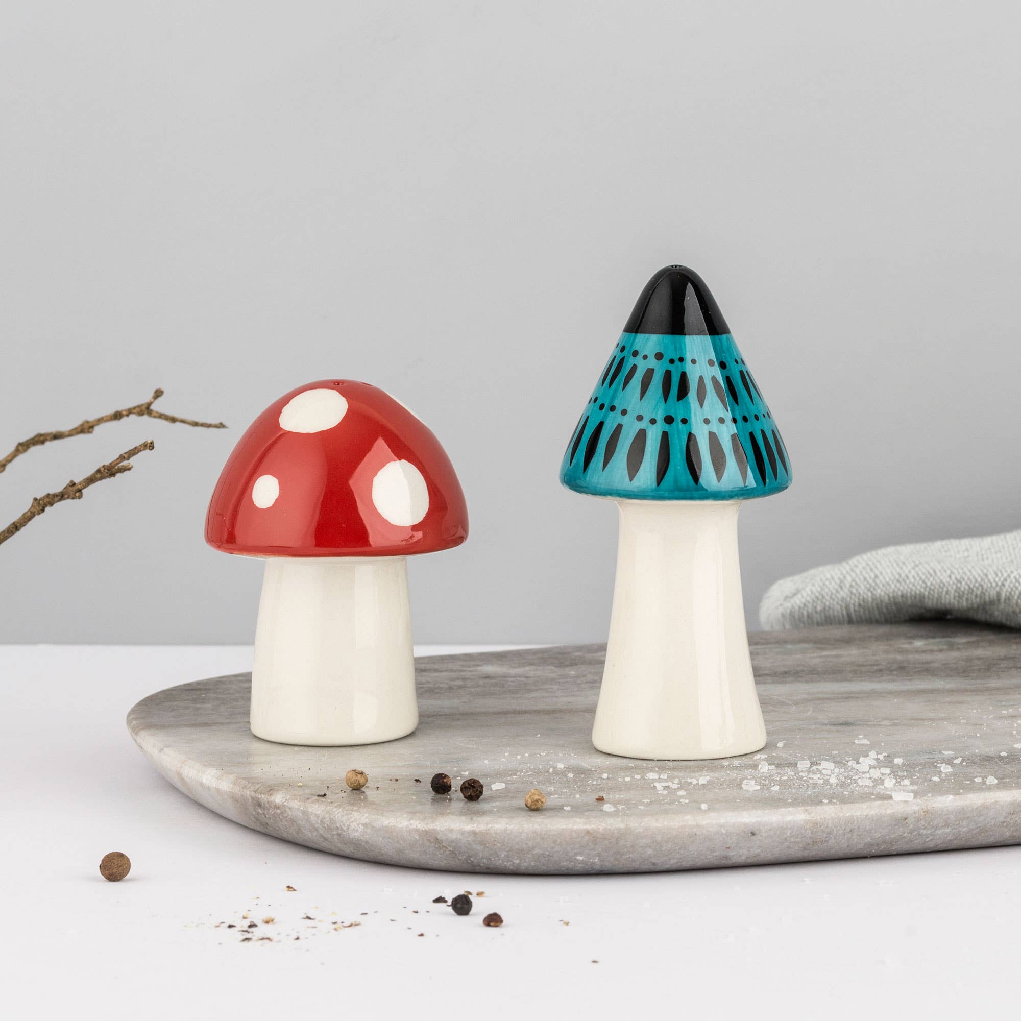 Hannah Turner Toadstool Salt and Pepper Shakers