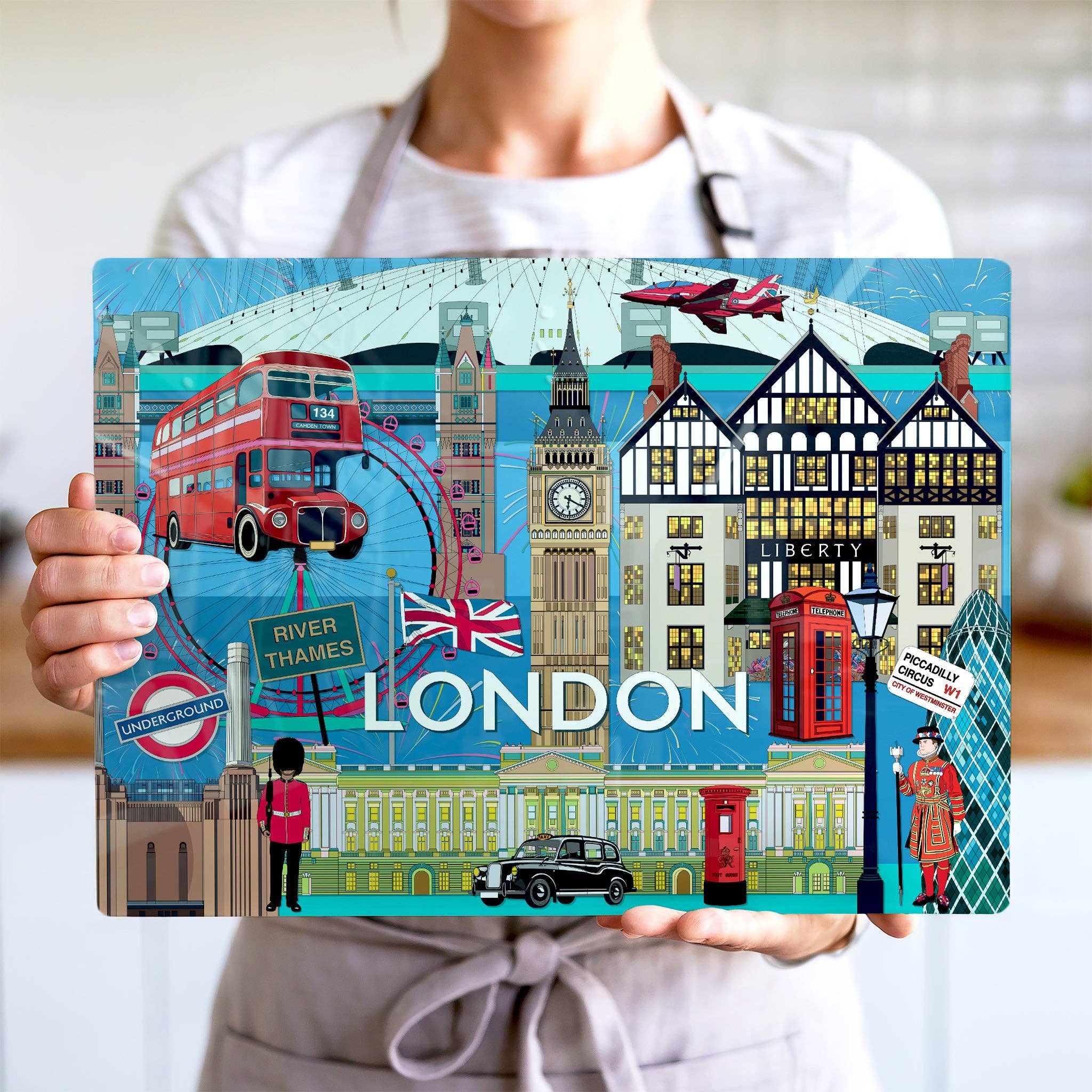 Bean & Bemble London Cityscape Glass Worktop Saver: Smooth Glass