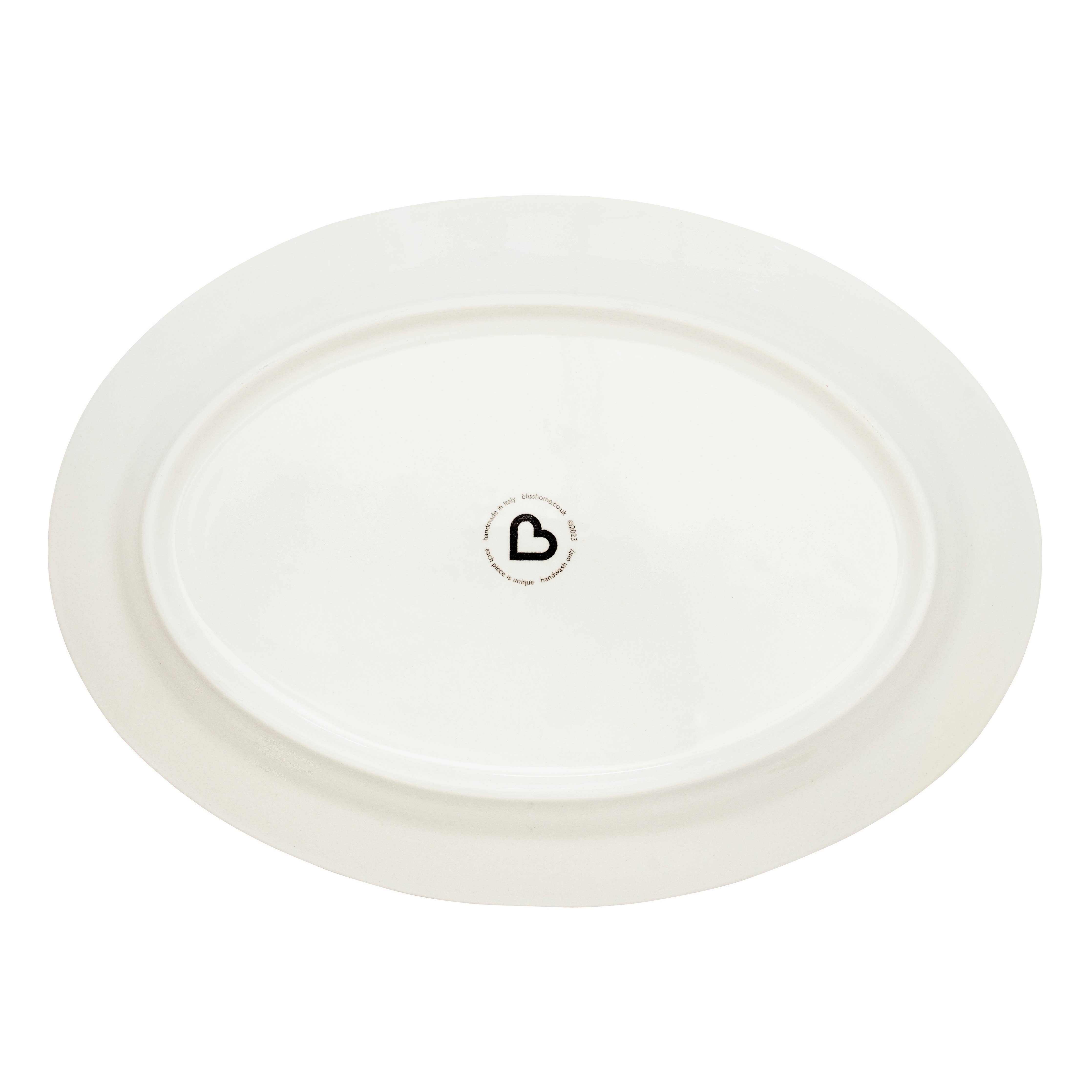 Blisshome Tulips Oval Platter 40cms