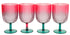 Summerhouse Coconut Grove Ombre Stacking Wine Tumblers Set of 4