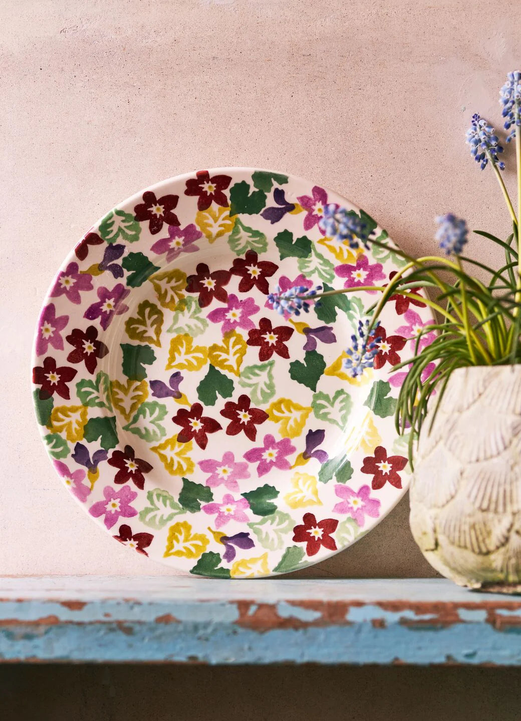 Emma Bridgewater NEW Sweet Violets Medium Dinner Plate, 8.5 Inch