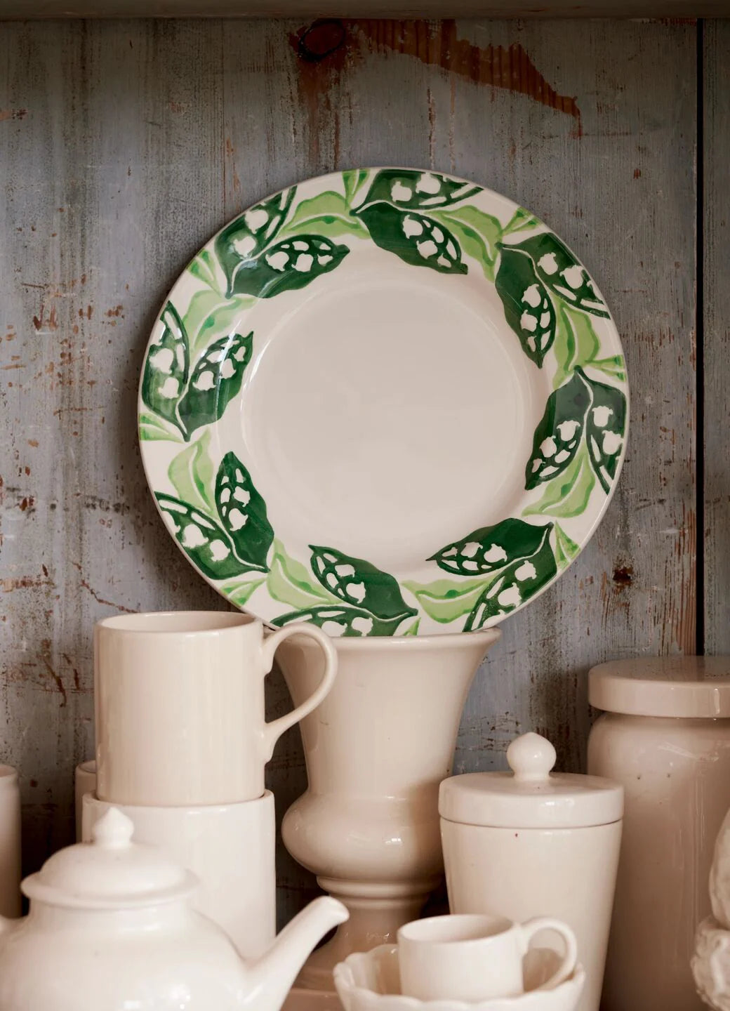 Emma Bridgewater NEW Lily Of The Valley Medium Dinner Plate, 8.5 Inch