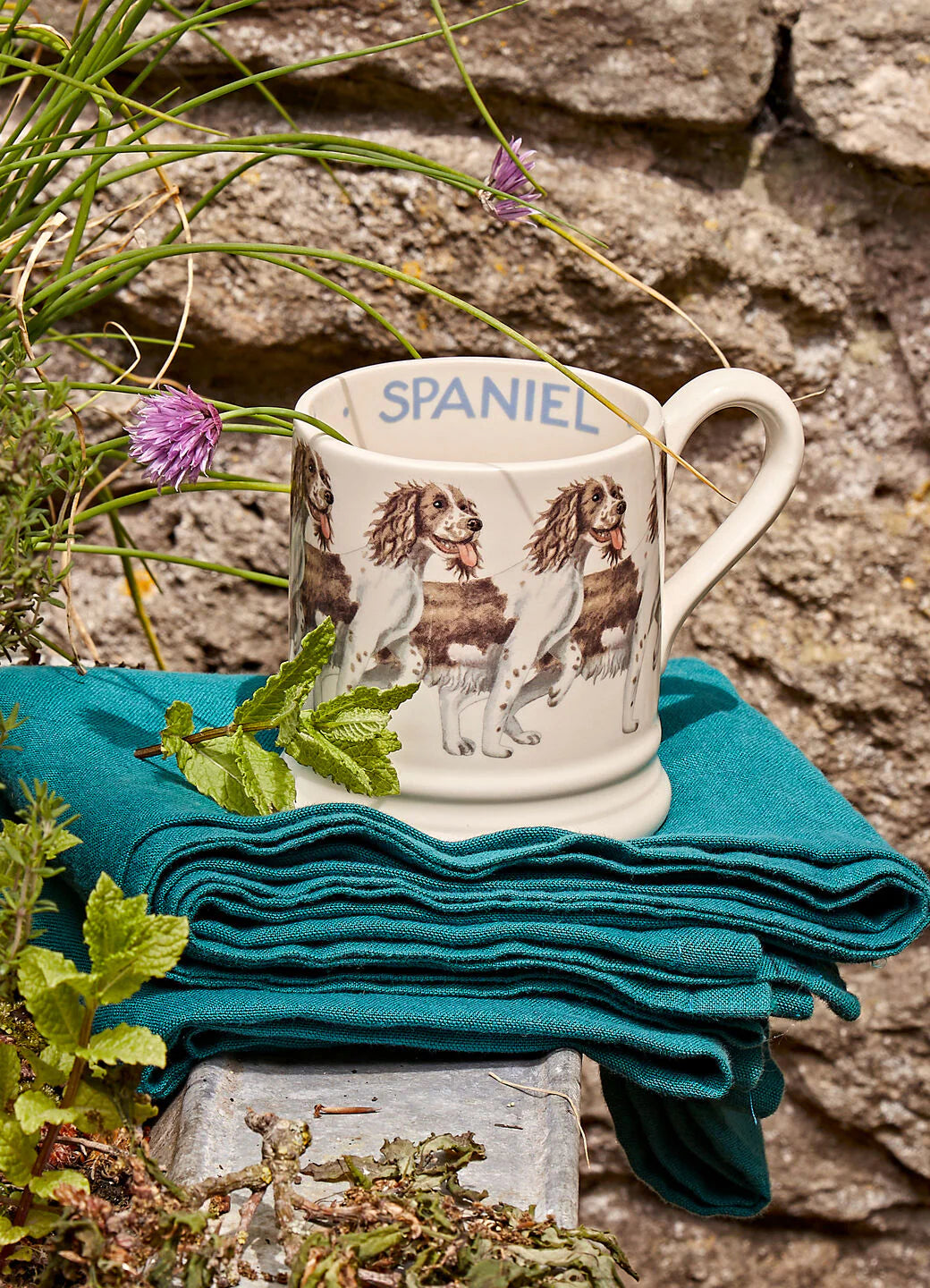 Emma Bridgewater NEW Brown & Cream Spaniel 1/2 Pint Mug