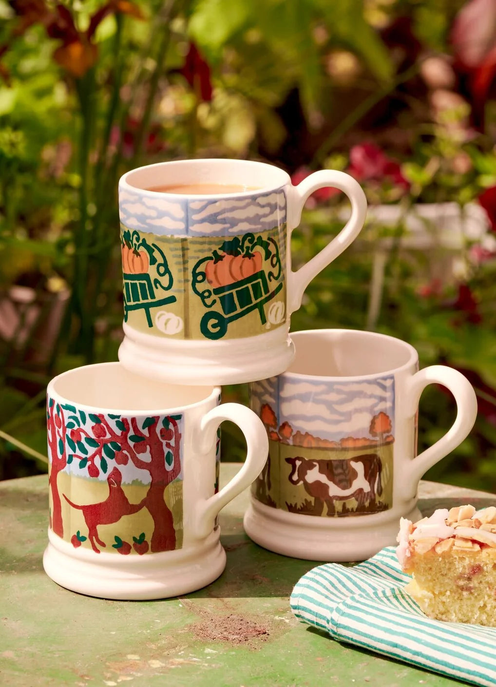 Emma Bridgewater New Country Icons Pumpkin Picking 1/2 Pint Mug