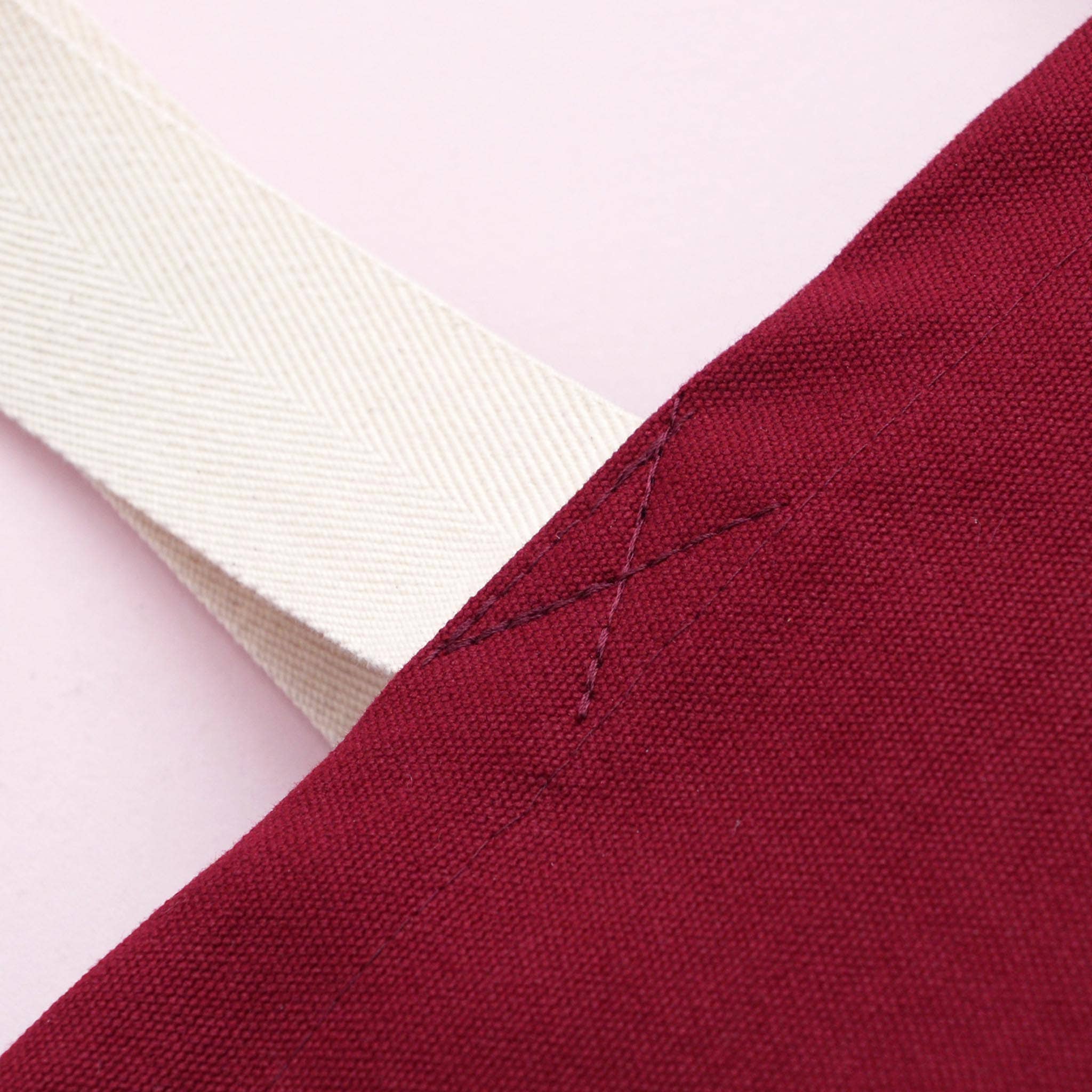 Alphabet Bags Mince Pie Appreciation Society - Burgundy Canvas Tote Bag