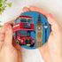 Bean & Bemble Coaster Melamine Wooden London Souvenir - London Bus Big Ben