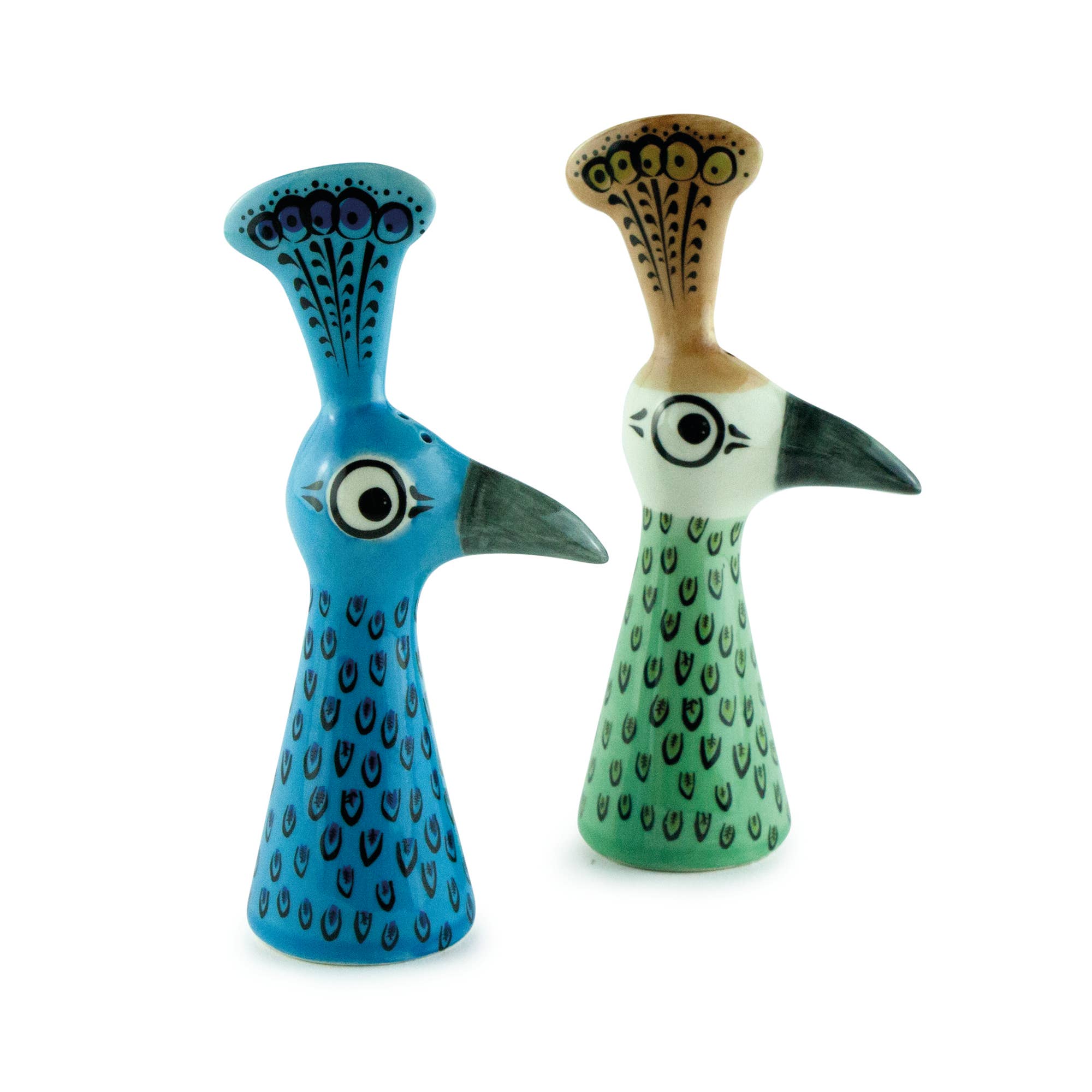 Hannah Turner Peacock Salt and Pepper Shakers