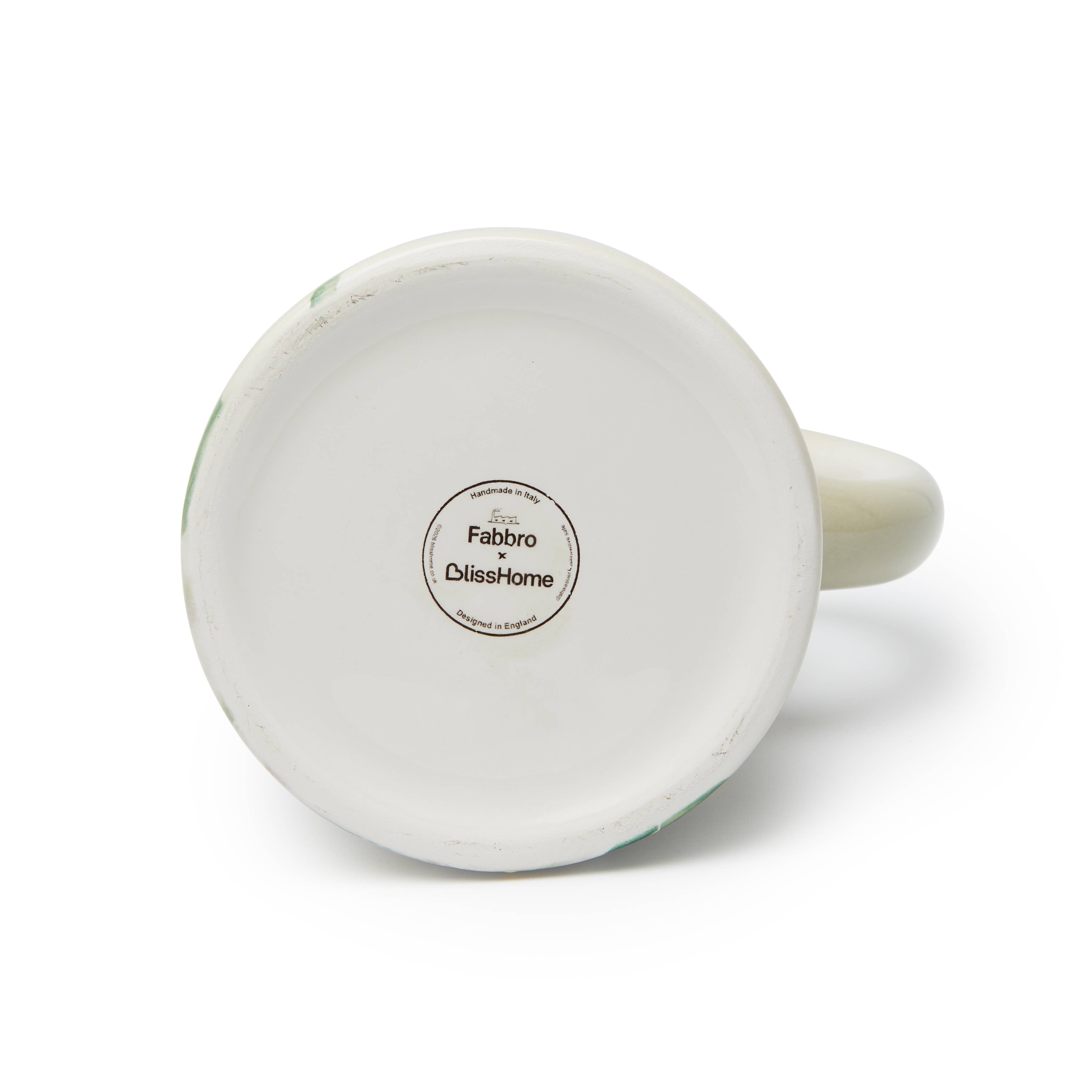 Blisshome Jug/Pitcher Grey/Green Tall Hydrangea