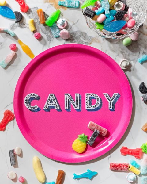 Jamida Asta Barrington Candy / bright pink - Tray Ø 31cm