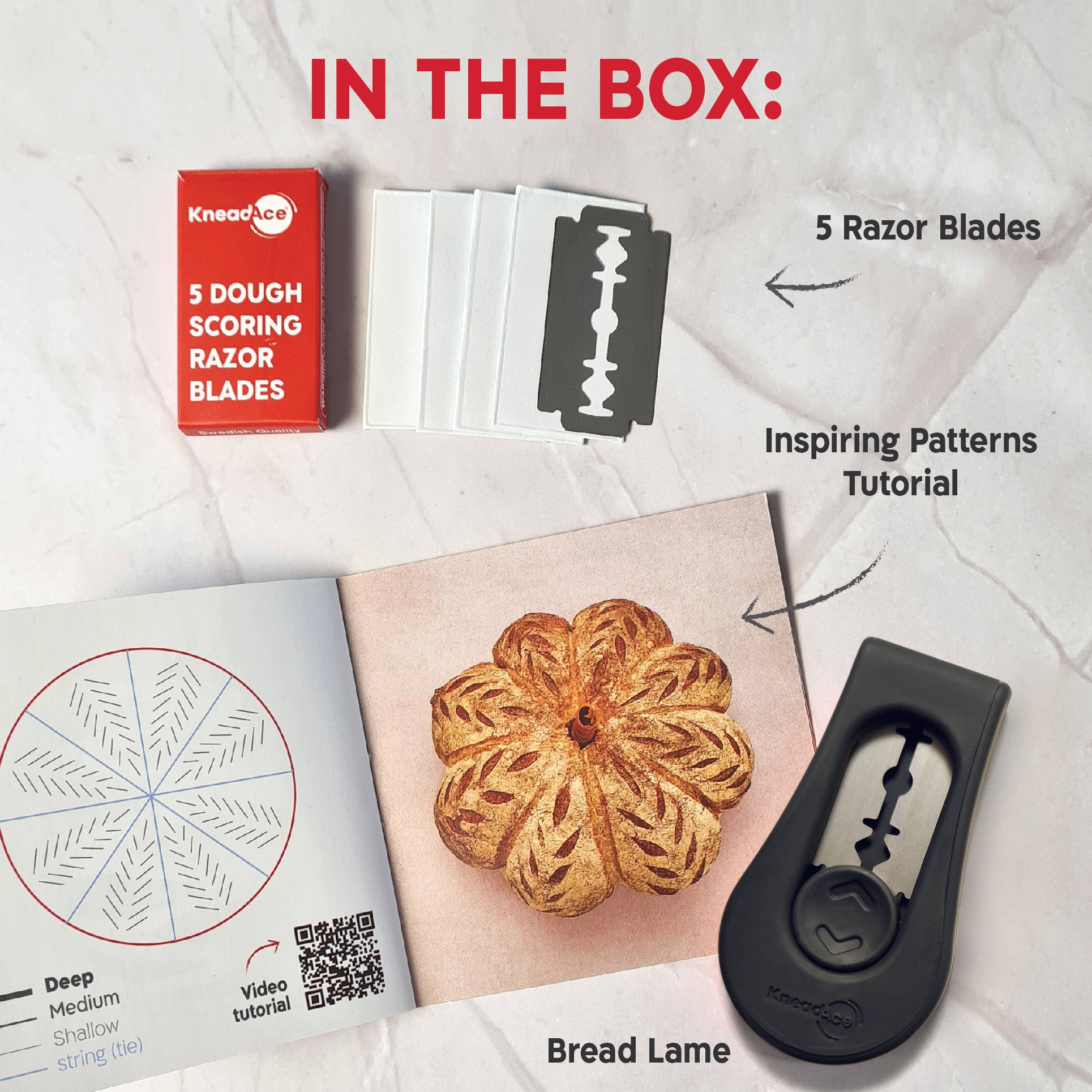 KneadAce® Bread Lame: Gray