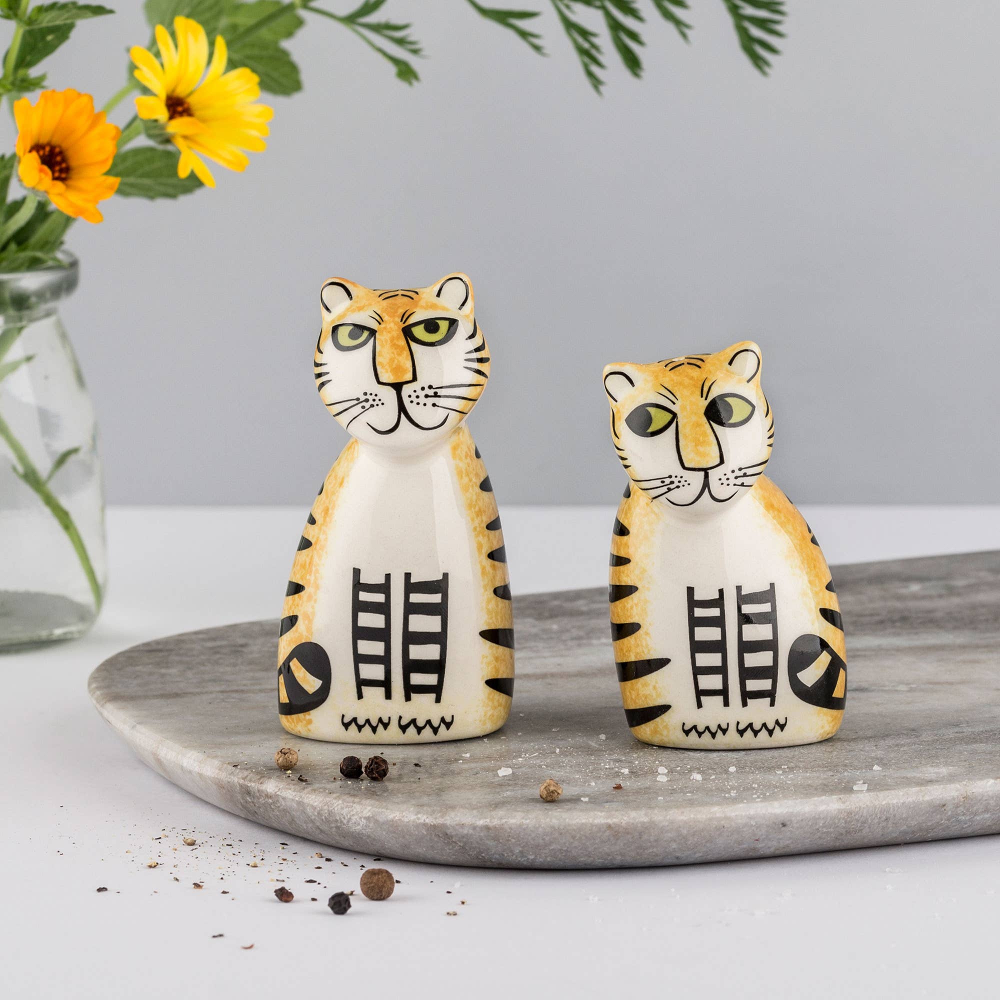 Hannah Turner Tiger Salt and Pepper Shakers