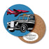 Bean & Bemble Coaster Melamine Wooden London Souvenir - Black Cab