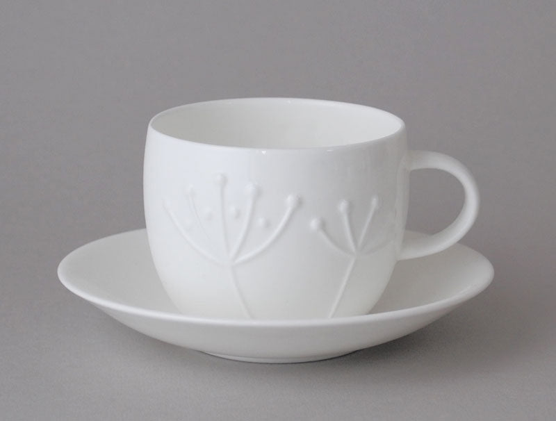 Repeat Repeat Plum Teacup & Saucer Sprig