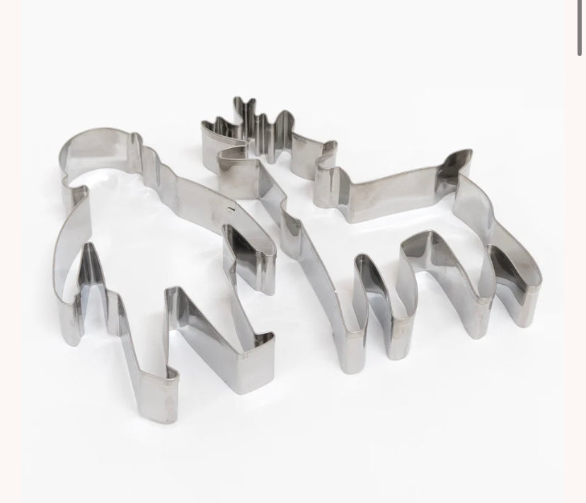 Meri Meri Santa & Reindeer Christmas Cookie Cutters (x 2)